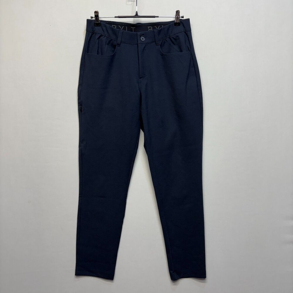 BYLT Men Premium Basics LUX Slim Fit Pants Size 32x30 Blue FAWN25 D117 -10